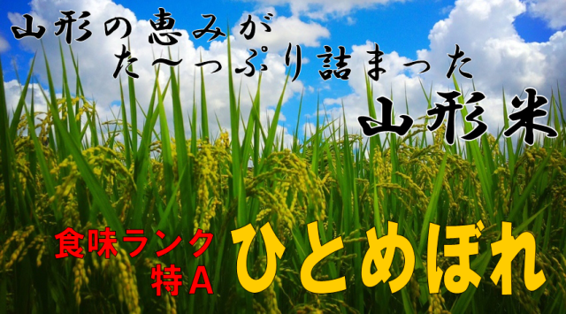 ひとめぼれは、山形を代表するお米です